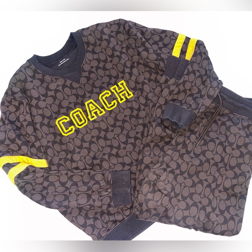 COACH VARSITY CREWNECK and JOGGER SET